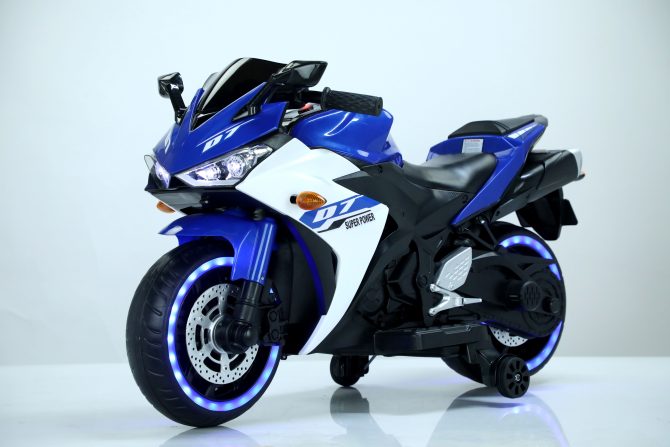 Electric motorcycle/ 12 V Kids toys motorcycle/Kids electric car/electric ride on toys for 3 4 5 6 years Boys Girls with Training Wheels/manual throttle/ drive by hand/Lighting wheels - Image 3