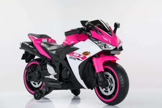 Electric motorcycle/ 12V Kids toys motorcycle/Kids electric car/electric ride on toys for 3 4 5 6 years Boys Girls with Training Wheels/manual throttle/ drive by hand/Lighting wheels - Image 4