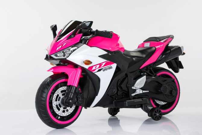 Electric motorcycle/ 12V Kids toys motorcycle/Kids electric car/electric ride on toys for 3 4 5 6 years Boys Girls with Training Wheels/manual throttle/ drive by hand/Lighting wheels - Image 5