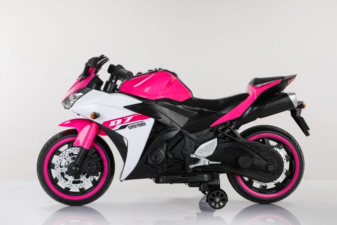 Electric motorcycle/ 12V Kids toys motorcycle/Kids electric car/electric ride on toys for 3 4 5 6 years Boys Girls with Training Wheels/manual throttle/ drive by hand/Lighting wheels - Image 8