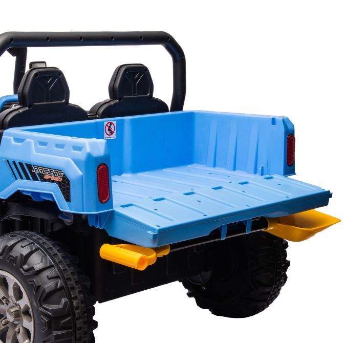 24V Ride On Truck 2 Seater Ride On UTV with 2x200W Motor Ride On Dump Truck with Dump Bed/Shovel Ride On Car with Remote Control Electric Vehicle with Non-slip tyre for Boys Girls - Image 8