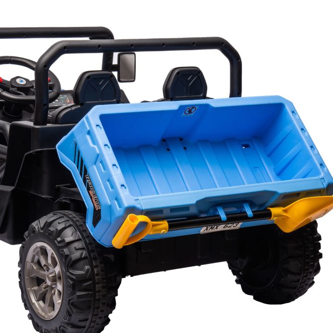 24V Ride On Truck 2 Seater Ride On UTV with 2x200W Motor Ride On Dump Truck with Dump Bed/Shovel Ride On Car with Remote Control Electric Vehicle with Non-slip tyre for Boys Girls - Image 10