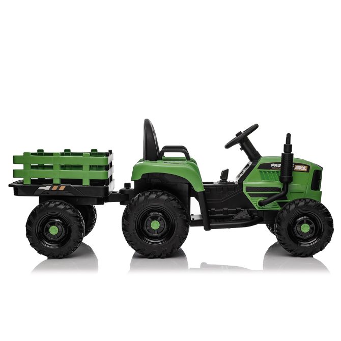 Ride on Tractor with Trailer,24V 400W Powered Electric Tractor Toy w/Remote Control,electric car for kids,Three speed adjustable,Power display, USB,MP3 ,Bluetooth,LED light,Two-point safety belt. - Image 7