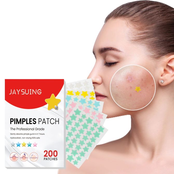 Jaysuing Star Colored Acne Stickers Repair Acne Pits & Marks Fade Acne Spots Blemishes Cover Acne Pimples - Image 2