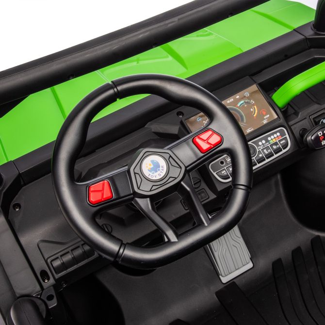 24V Ride On Truck 2 Seater Ride On UTV with 2x200W Motor Ride On Dump Truck with Dump Bed/Shovel Ride On Car with Remote Control Electric Vehicle with Non-slip tyre for Boys Girls - Image 16
