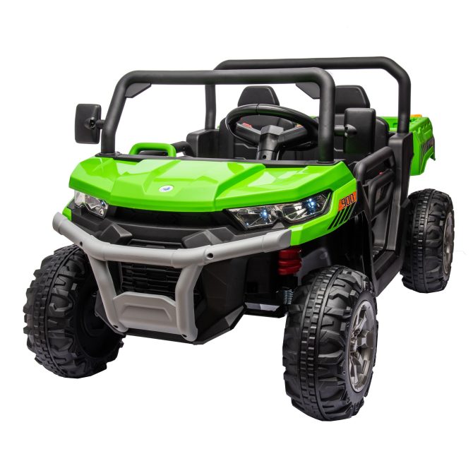 24V Ride On Truck 2 Seater Ride On UTV with 2x200W Motor Ride On Dump Truck with Dump Bed/Shovel Ride On Car with Remote Control Electric Vehicle with Non-slip tyre for Boys Girls - Image 4