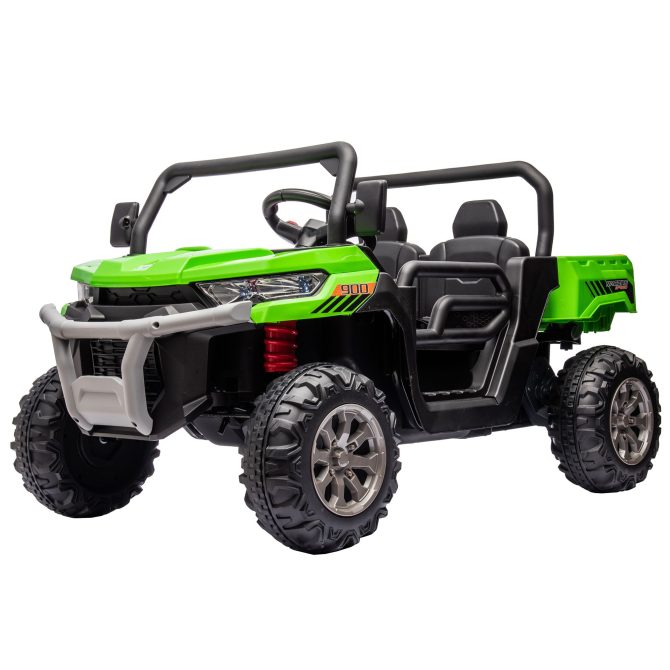 24V Ride On Truck 2 Seater Ride On UTV with 2x200W Motor Ride On Dump Truck with Dump Bed/Shovel Ride On Car with Remote Control Electric Vehicle with Non-slip tyre for Boys Girls - Image 6
