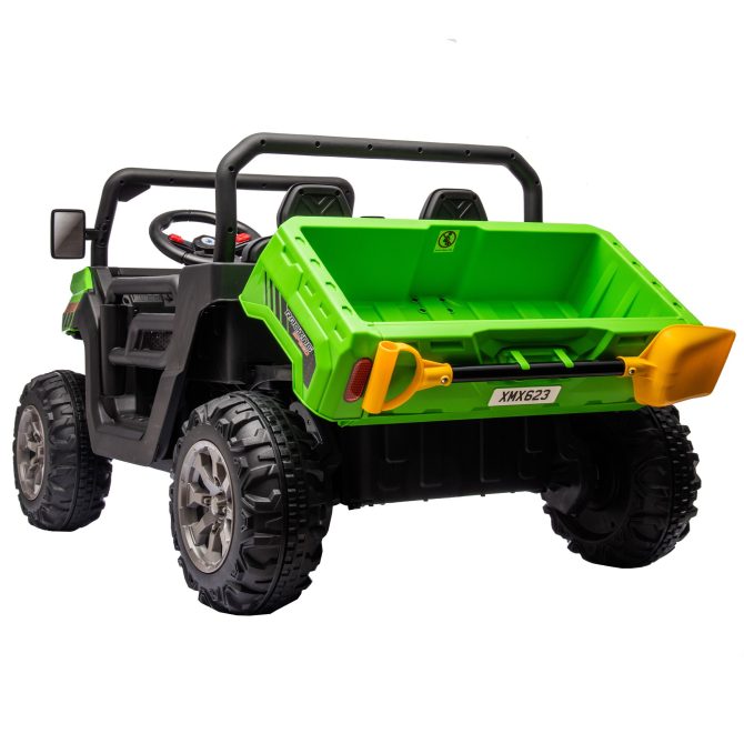 24V Ride On Truck 2 Seater Ride On UTV with 2x200W Motor Ride On Dump Truck with Dump Bed/Shovel Ride On Car with Remote Control Electric Vehicle with Non-slip tyre for Boys Girls - Image 9