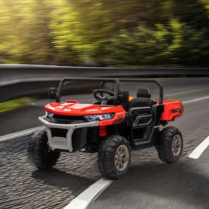 24V Ride On Truck 2 Seater Ride On UTV with 2x200W Motor Ride On Dump Truck with Dump Bed/Shovel Ride On Car with Remote Control Electric Vehicle with Non-slip tyre for Boys Girls - Image 2