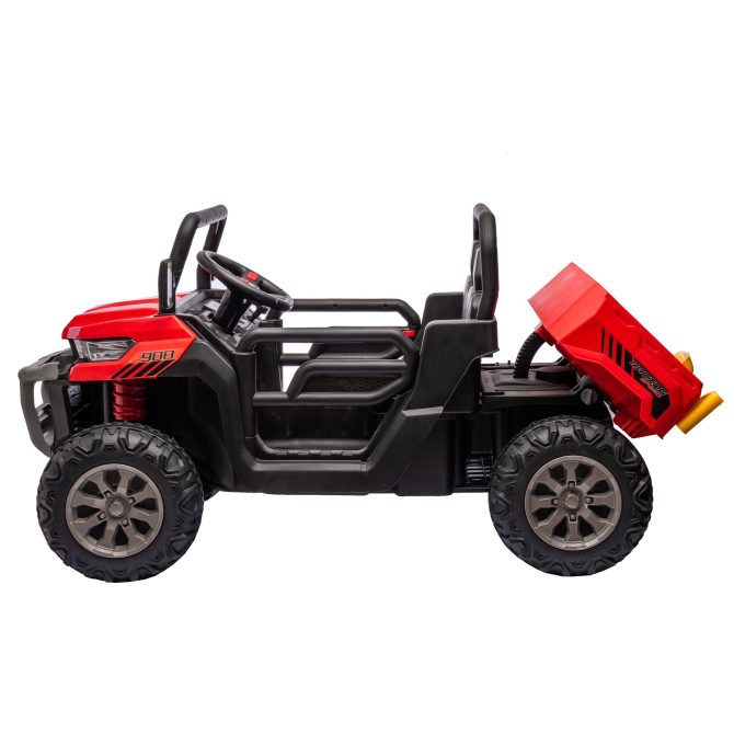 24V Ride On Truck 2 Seater Ride On UTV with 2x200W Motor Ride On Dump Truck with Dump Bed/Shovel Ride On Car with Remote Control Electric Vehicle with Non-slip tyre for Boys Girls - Image 11