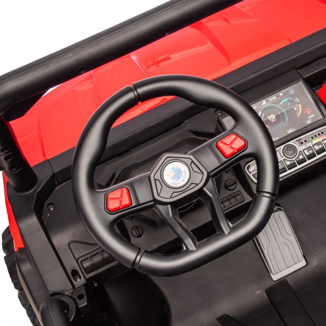 24V Ride On Truck 2 Seater Ride On UTV with 2x200W Motor Ride On Dump Truck with Dump Bed/Shovel Ride On Car with Remote Control Electric Vehicle with Non-slip tyre for Boys Girls - Image 14