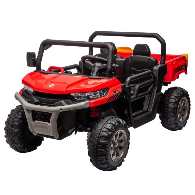 24V Ride On Truck 2 Seater Ride On UTV with 2x200W Motor Ride On Dump Truck with Dump Bed/Shovel Ride On Car with Remote Control Electric Vehicle with Non-slip tyre for Boys Girls - Image 4
