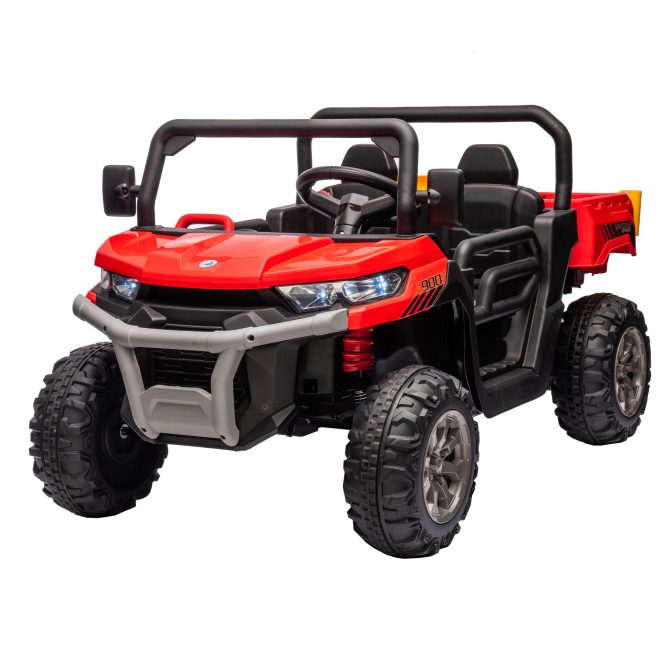 24V Ride On Truck 2 Seater Ride On UTV with 2x200W Motor Ride On Dump Truck with Dump Bed/Shovel Ride On Car with Remote Control Electric Vehicle with Non-slip tyre for Boys Girls - Image 6