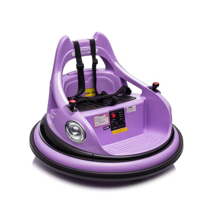 12V ride on bumper car for kids,electric car for kids,1.5-5 Years Old,W/Remote Control, LED Lights, Bluetooth & 360 Degree Spin, Vehicle body with anti-collision padding
Five-point Safety Belt,2wd - Image 11