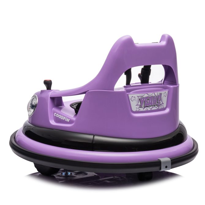 12V ride on bumper car for kids,electric car for kids,1.5-5 Years Old,W/Remote Control, LED Lights, Bluetooth & 360 Degree Spin, Vehicle body with anti-collision padding
Five-point Safety Belt,2wd - Image 13