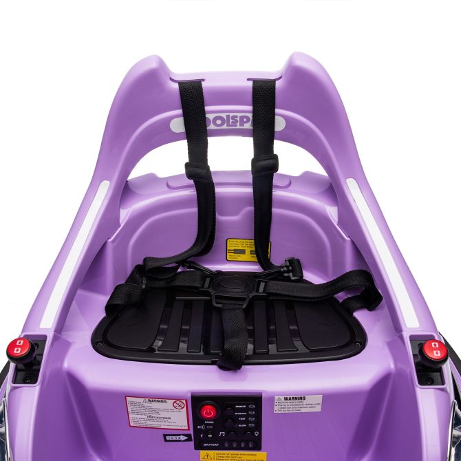 12V ride on bumper car for kids,electric car for kids,1.5-5 Years Old,W/Remote Control, LED Lights, Bluetooth & 360 Degree Spin, Vehicle body with anti-collision padding
Five-point Safety Belt,2wd - Image 17