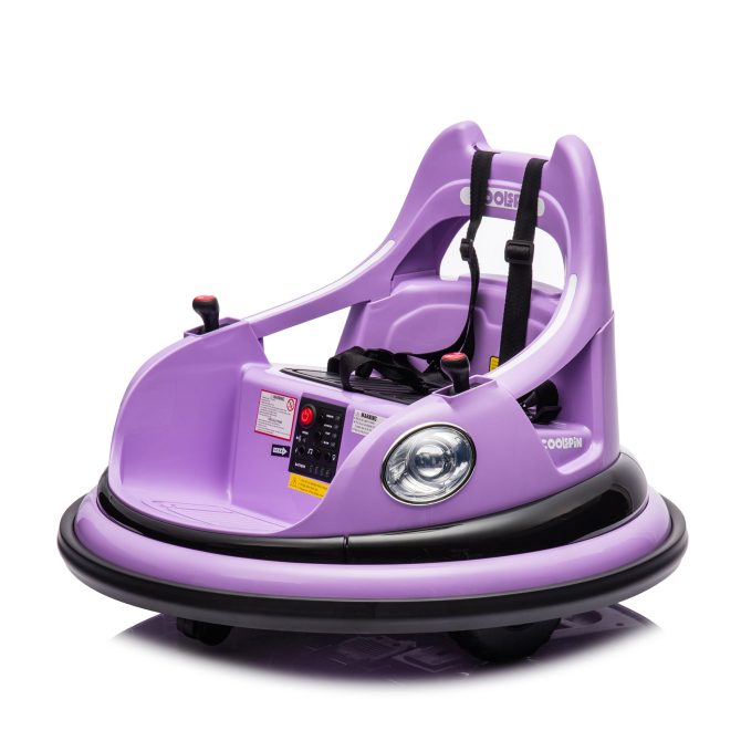 12V ride on bumper car for kids,electric car for kids,1.5-5 Years Old,W/Remote Control, LED Lights, Bluetooth & 360 Degree Spin, Vehicle body with anti-collision padding
Five-point Safety Belt,2wd - Image 8
