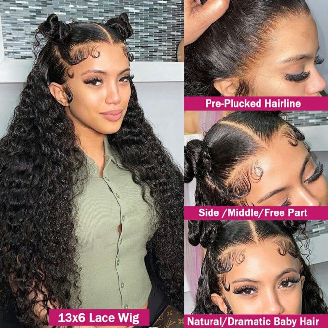 13x6 Deep Wave HD Lace Frontal Wig Human Hair Wave Water Human Hair wigs Curly 13x4 360 Lace Frontal Wigs For Black Women - Image 51