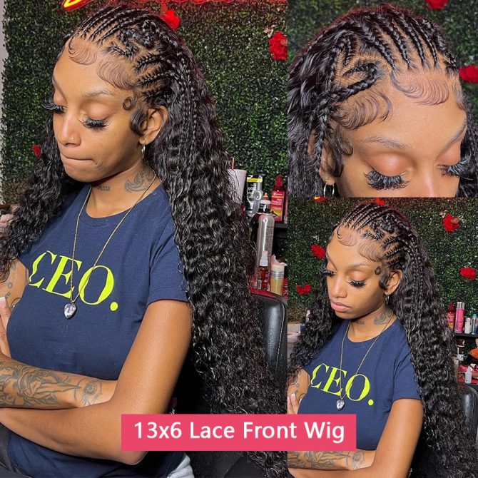 13x6 Deep Wave HD Lace Frontal Wig Human Hair Wave Water Human Hair wigs Curly 13x4 360 Lace Frontal Wigs For Black Women - Image 53