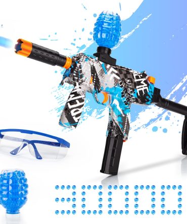 Electric Gel Ball Blaster, High-Speed Gelfire Blaster for Orbeez with 30000 Gel Rounds and Eyewear, Splatter Ball Toys for Outdoor Shooting Game Party Gift Ages 14 & Up, Red Sentinel