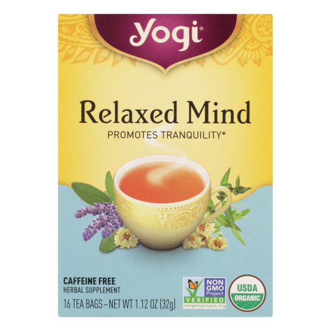 Yogi Relaxed Mind Herbal Tea Caffeine Free - 16 Tea Bags - Case Of 6 - Image 2