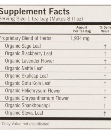 Yogi Relaxed Mind Herbal Tea Caffeine Free - 16 Tea Bags - Case Of 6