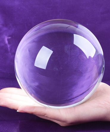 DSJUGGLING Clear Acrylic Contact Juggling Ball 120mm - 4.72" in Transparent Color for isolations and Body Rolls