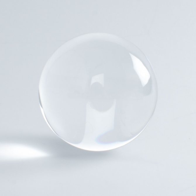 DSJUGGLING 80mm Clear Acrylic Contact Juggling Balls for Beginners & Single Ball Tricks - 3.14" Transparent - Image 2