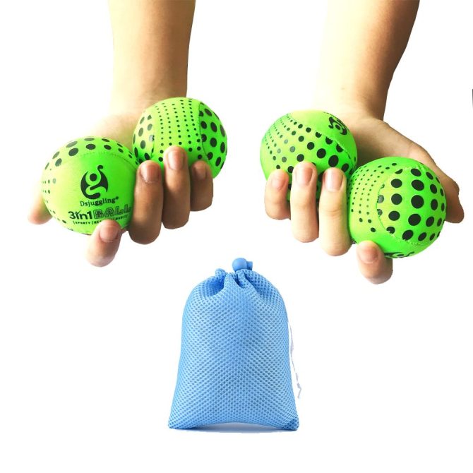 DSJUGGLING 4 Pieces Washable Juggling Balls for Beginners and Professionals Set of 4 100g Each - Soft Easy Juggle Balls, Multiple Practice Juggling Ball Kits for Kids & Adults - Image 2