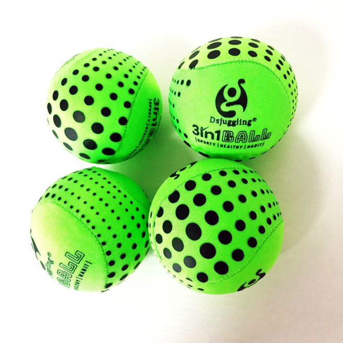 DSJUGGLING 4 Pieces Washable Juggling Balls for Beginners and Professionals Set of 4 100g Each - Soft Easy Juggle Balls, Multiple Practice Juggling Ball Kits for Kids & Adults - Image 3