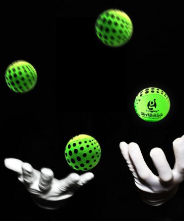 DSJUGGLING 4 Pieces Washable Juggling Balls for Beginners and Professionals Set of 4 100g Each - Soft Easy Juggle Balls, Multiple Practice Juggling Ball Kits for Kids & Adults