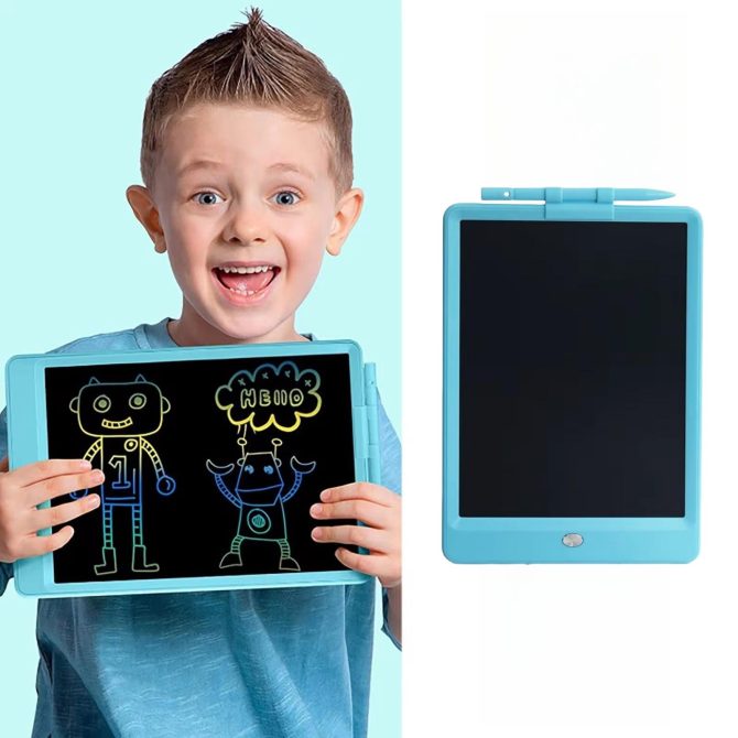 LCD Writing Tablet Doodle Board Erasable Handwriting Boards Waterproof Doodle Pad Early Educational Toys Magnetic Drawing Board for 3 4 5 6 7 8 Year Old Girls Boys with Free Gift - Image 9