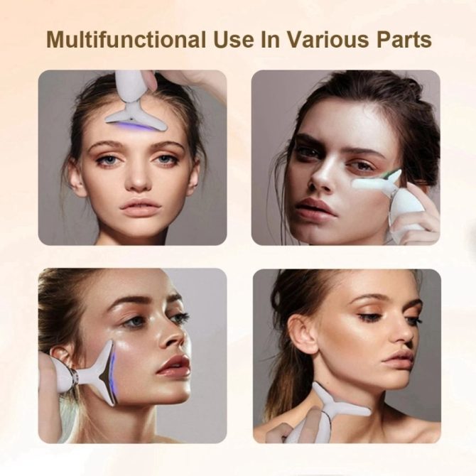 Face Massager Anti-Wrinkle Face Device 3 Modes 45°C Neck Lifting Massagers LED High Frequency Beauty Instrumen EMS Face Massage for Women - Image 10