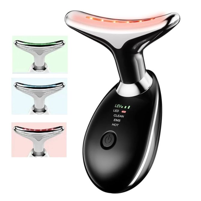Face Massager Anti-Wrinkle Face Device 3 Modes 45°C Neck Lifting Massagers LED High Frequency Beauty Instrumen EMS Face Massage for Women - Image 11