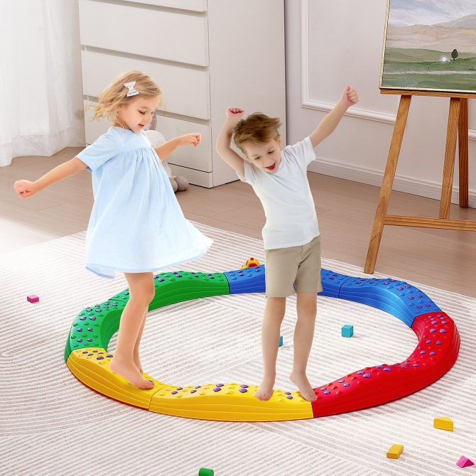 VEVOR Kids Balance Beam Stepping Stones Gymnastics Children Balance Board 8 PCS - Image 8