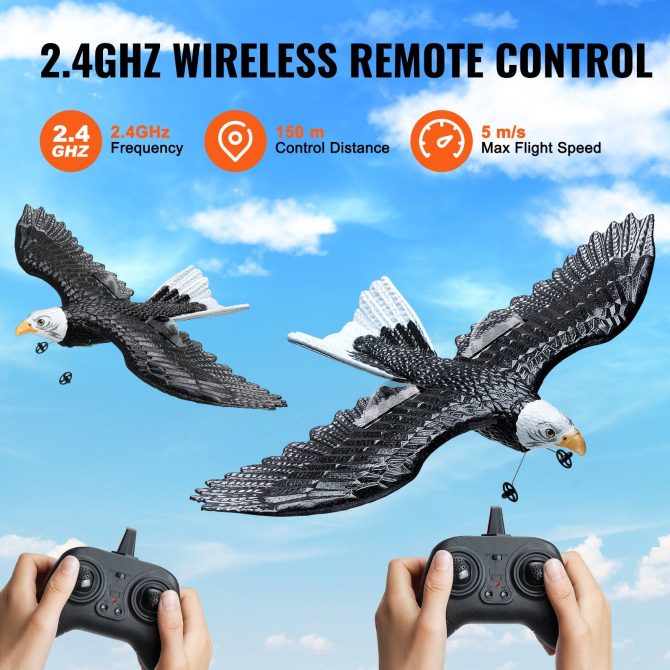 VEVOR RC Airplane Biomimetic Eagle EPP Foam RC Plane Toy 2.4 GHz Remote Control - Image 5