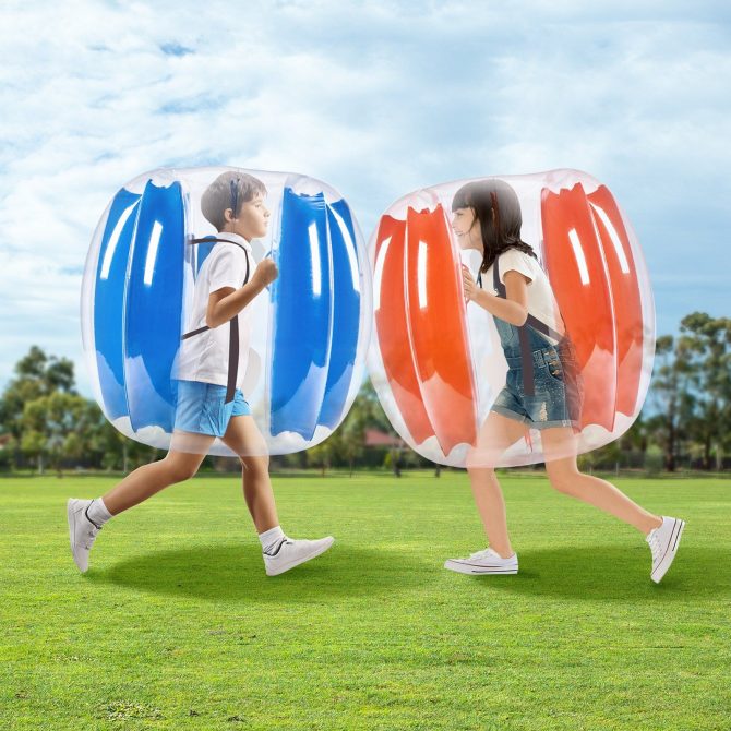 VEVOR Inflatable Bumper Balls 2-Pack, 3FT/0.9M Body Sumo Zorb Balls for Kids & Teens, Durable PVC Human Hamster Bubble Balls for Outdoor Team Gaming Play, Bumper Bopper Toys for Playground, Yard, Par - Image 8