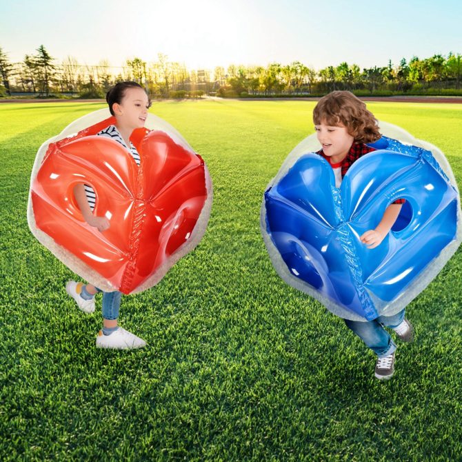 VEVOR Inflatable Bumper Balls 2-Pack, 2FT/0.6M Body Sumo Zorb Balls for Kids, Durable PVC Human Hamster Bubble Balls for Child Outdoor Team Gaming Play, Bumper Bopper Toys for Playground, Yard, Park - Image 8