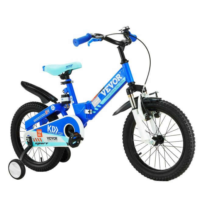 VEVOR Folding Toddler Balance Bike, 16" High-Carbon Steel Kids Bike with Adjustable Seat & Handlebar, Inflatable Tires, Portable Kids Balance Bicycle Gift for 5-8 Years Boys Girls, 99LBS Support - Image 11