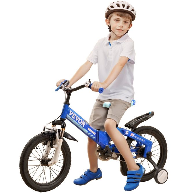 VEVOR Folding Toddler Balance Bike, 16" High-Carbon Steel Kids Bike with Adjustable Seat & Handlebar, Inflatable Tires, Portable Kids Balance Bicycle Gift for 5-8 Years Boys Girls, 99LBS Support - Image 8