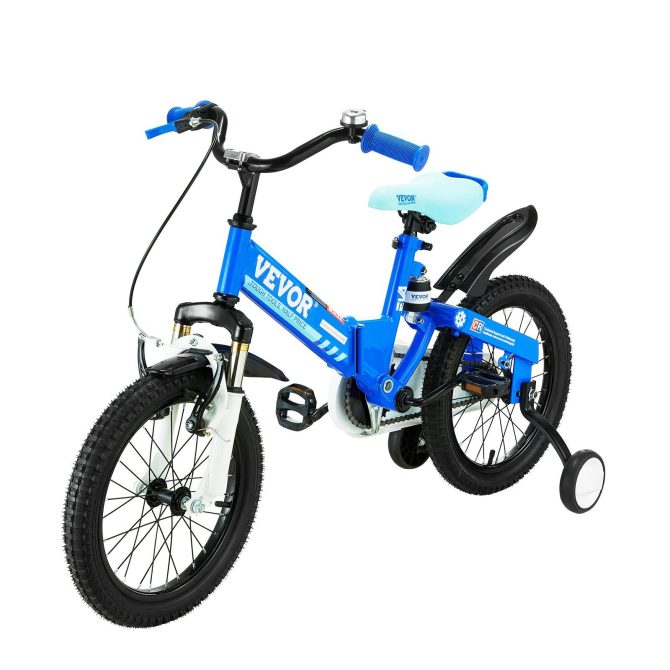 VEVOR Folding Toddler Balance Bike, 16" High-Carbon Steel Kids Bike with Adjustable Seat & Handlebar, Inflatable Tires, Portable Kids Balance Bicycle Gift for 5-8 Years Boys Girls, 99LBS Support - Image 10