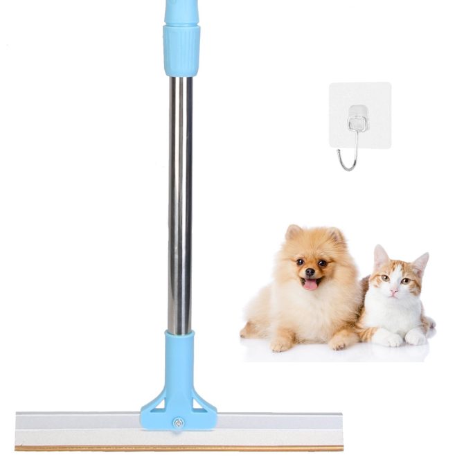 Pet Hair Removal Rake With 54.33in Adjustable Telescopic Rod Multi-Fabric Dog Cat Hair Scraper Lint Shaver For Carpet Rug Clothes Couch - Image 11