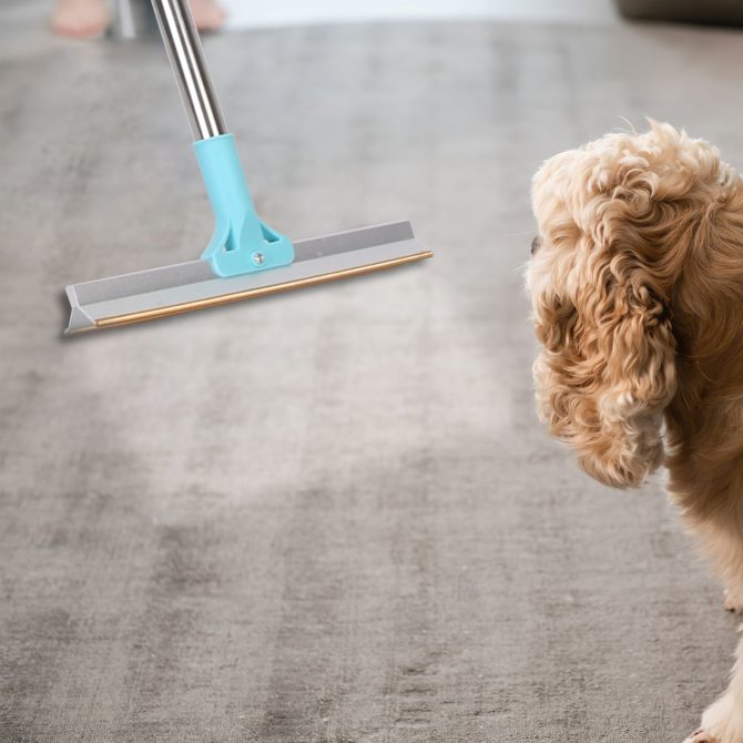 Pet Hair Removal Rake With 54.33in Adjustable Telescopic Rod Multi-Fabric Dog Cat Hair Scraper Lint Shaver For Carpet Rug Clothes Couch - Image 8