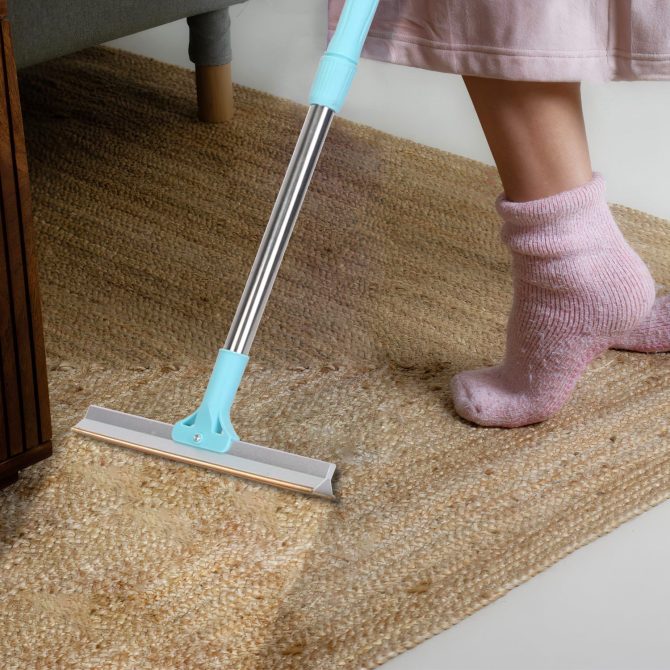 Pet Hair Removal Rake With 54.33in Adjustable Telescopic Rod Multi-Fabric Dog Cat Hair Scraper Lint Shaver For Carpet Rug Clothes Couch - Image 9
