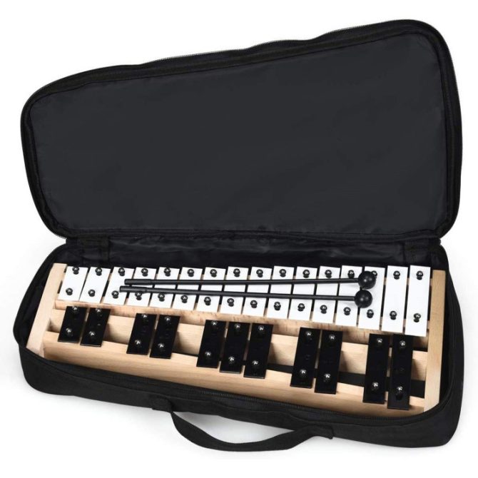 27 Note Glockenspiel Xylophone with 2 Rubber Mallets - Image 3