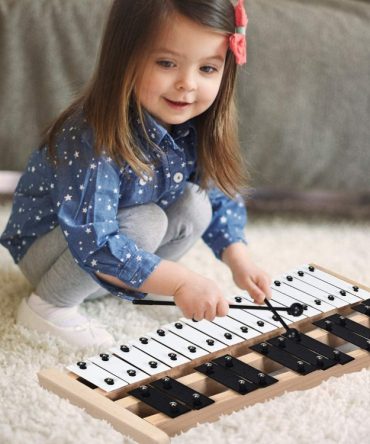 27 Note Glockenspiel Xylophone with 2 Rubber Mallets