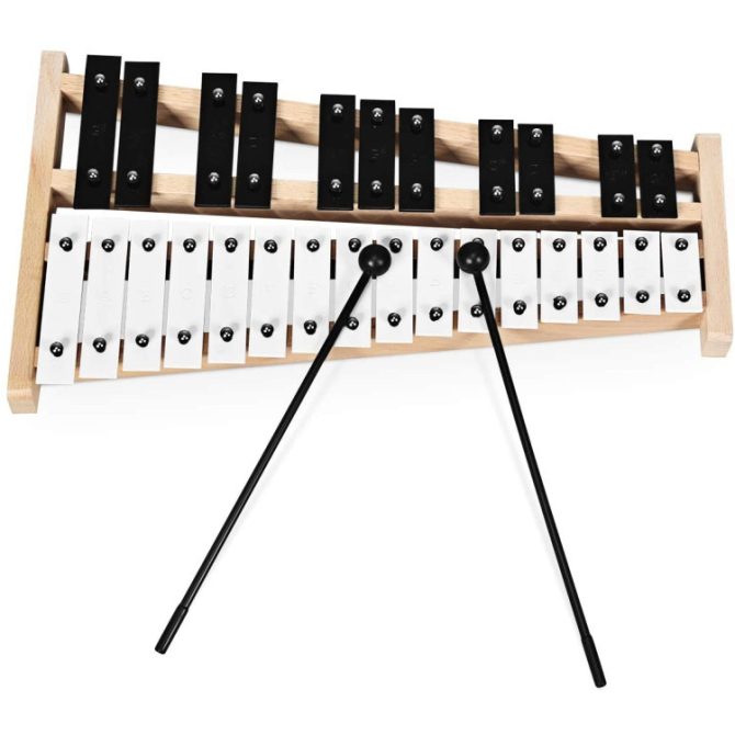 27 Note Glockenspiel Xylophone with 2 Rubber Mallets - Image 6