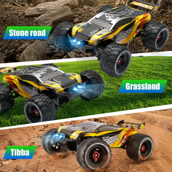2024 NEW 4DRC H3 1:16 75+ KM/H Large RC Car Remote Control Off Road Truck 4WD RC Cars for Kids,for Boys and Girls.Christmas presents for the children - Image 2