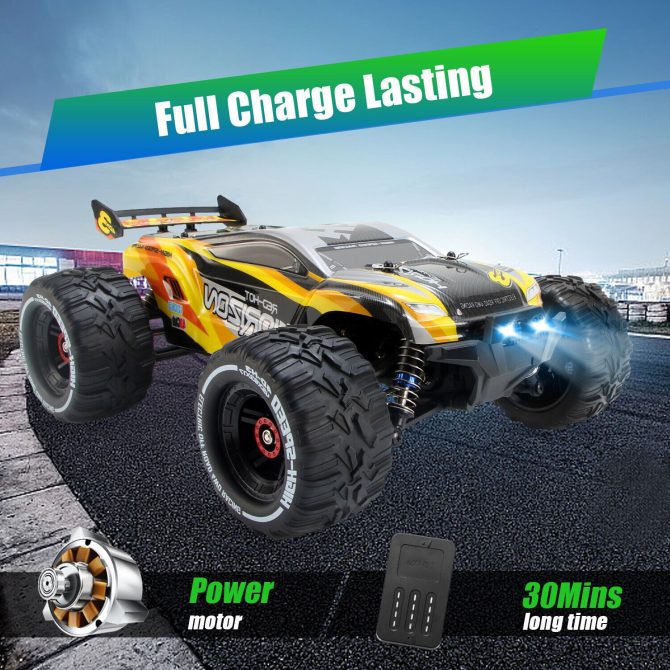 2024 NEW 4DRC H3 1:16 75+ KM/H Large RC Car Remote Control Off Road Truck 4WD RC Cars for Kids,for Boys and Girls.Christmas presents for the children - Image 6