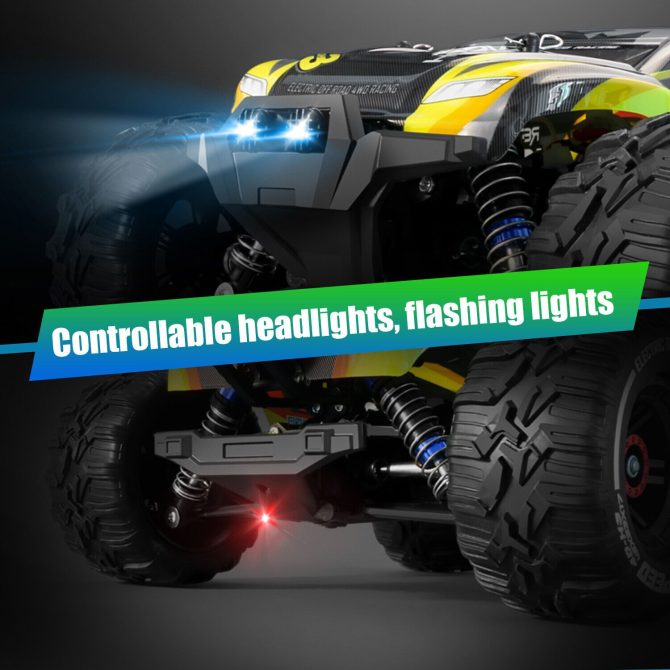 2024 NEW 4DRC H3 1:16 75+ KM/H Large RC Car Remote Control Off Road Truck 4WD RC Cars for Kids,for Boys and Girls.Christmas presents for the children - Image 8